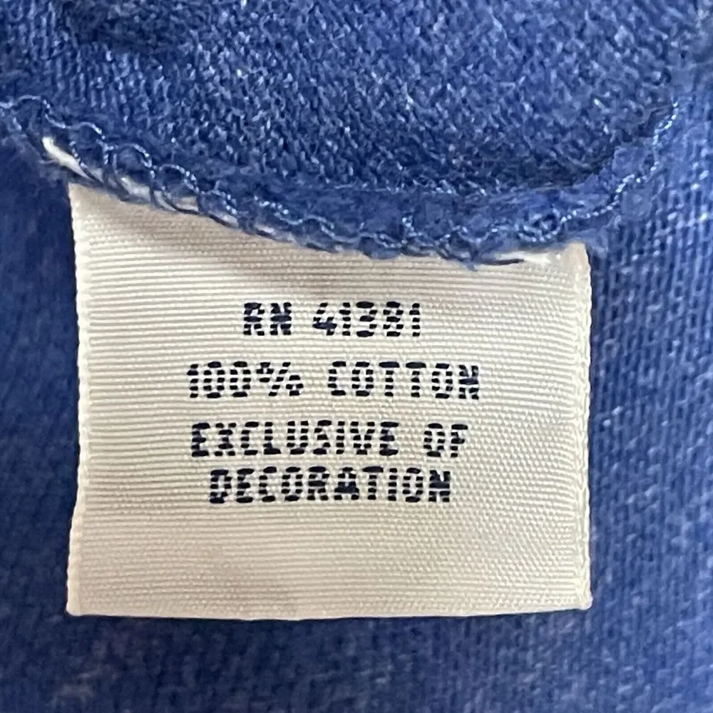 Polo‎ Ralph Lauren Classic Fit 100% Cotton Blue Mens Polo Shirt Size Large